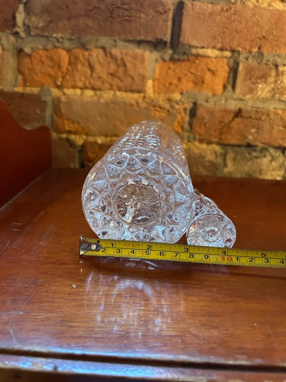 Vintage Beautiful Heavy Glass Decanter